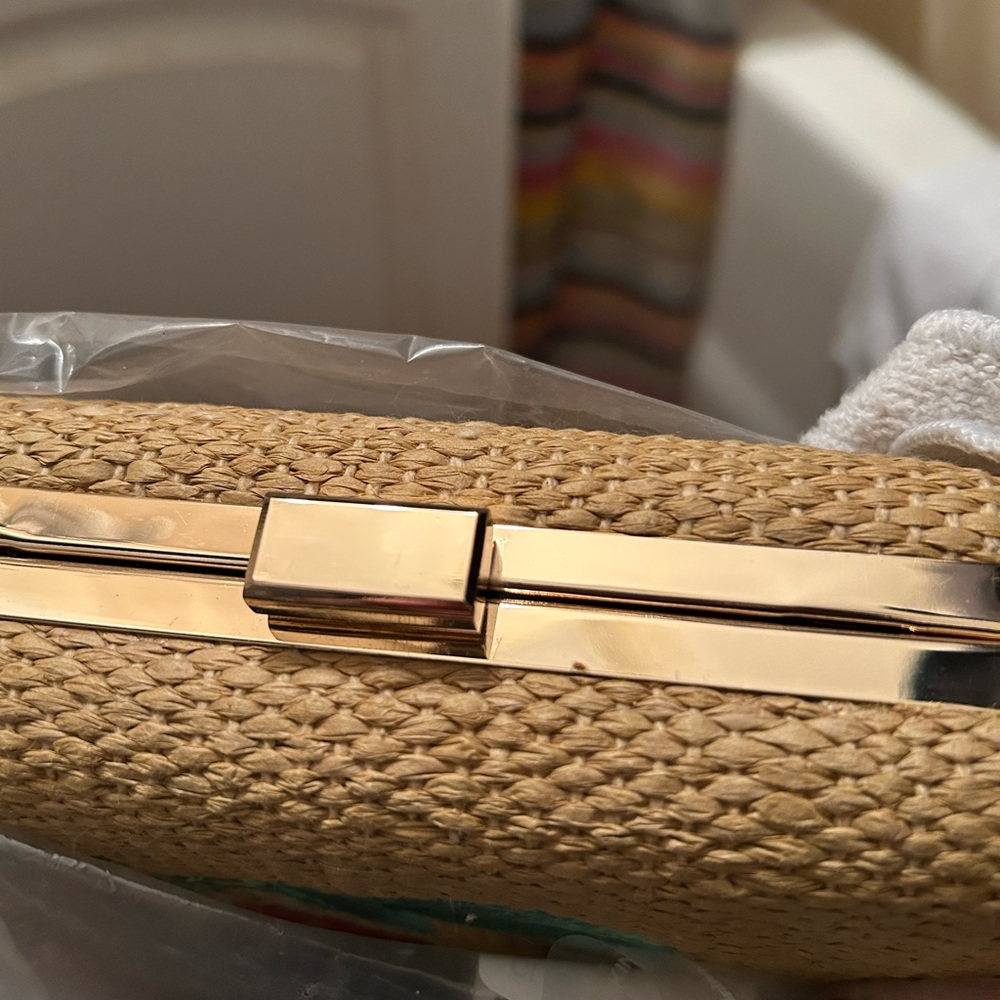 Ann Taylor Cherry hard-sided clutch purse, NWT - Picture 15 of 15